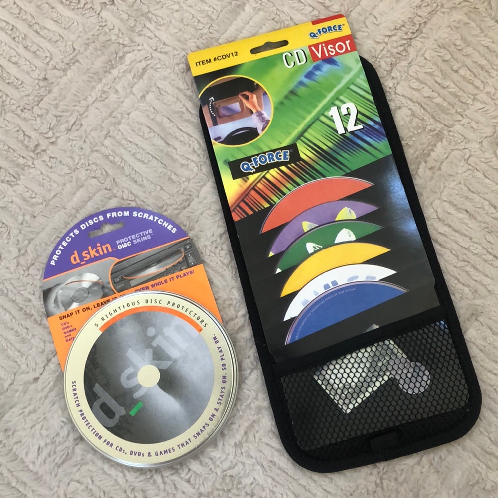 CD visor and Disc/cd/dvd/game protectors bundle. New in factory packaging